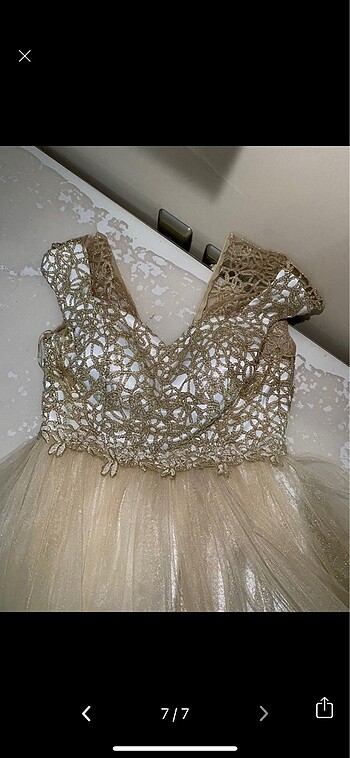 İşlemeli Tüllü Kısa Abiye - Görsel 7