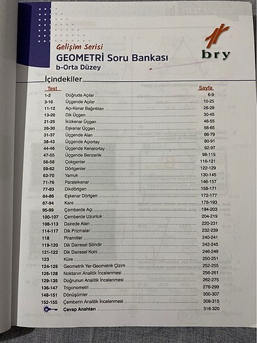 Beden GEOMETRİ YKS SORU BANKASI BRY