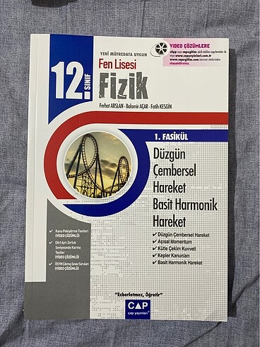  ÇAP FİZİK SETİ 12. SINIF