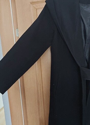 40 Beden siyah Renk Kaşe kaban