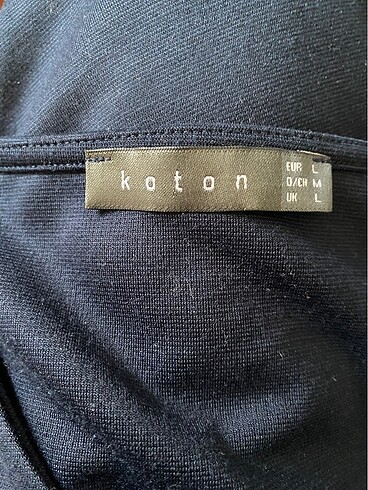 s Beden Koton Lacivert Elbise
