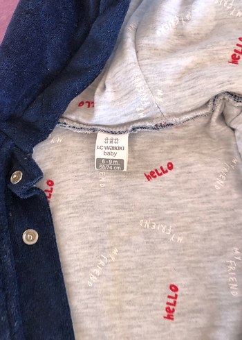 erkek Çocuk Kapüşonlu Lacivert Düğmeli Ceket - Görsel 3