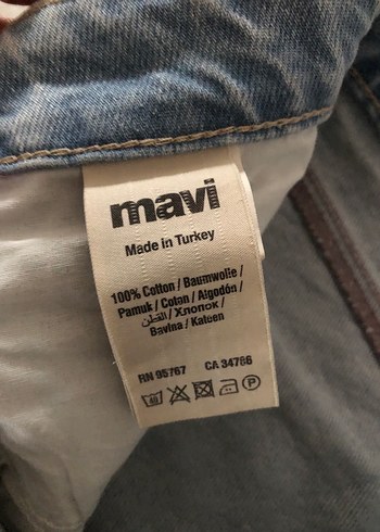 Bol Kesim Kadın Kot Pantolon - Görsel 2