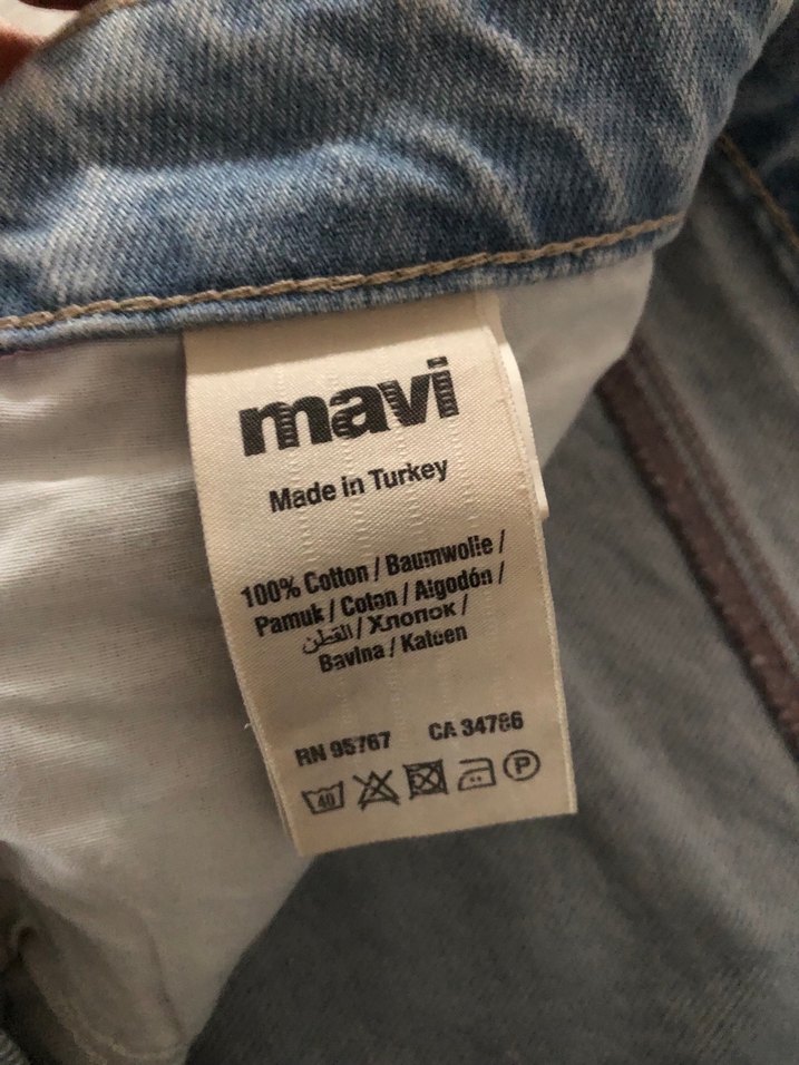 Bol Kesim Kadın Kot Pantolon - Görsel 2