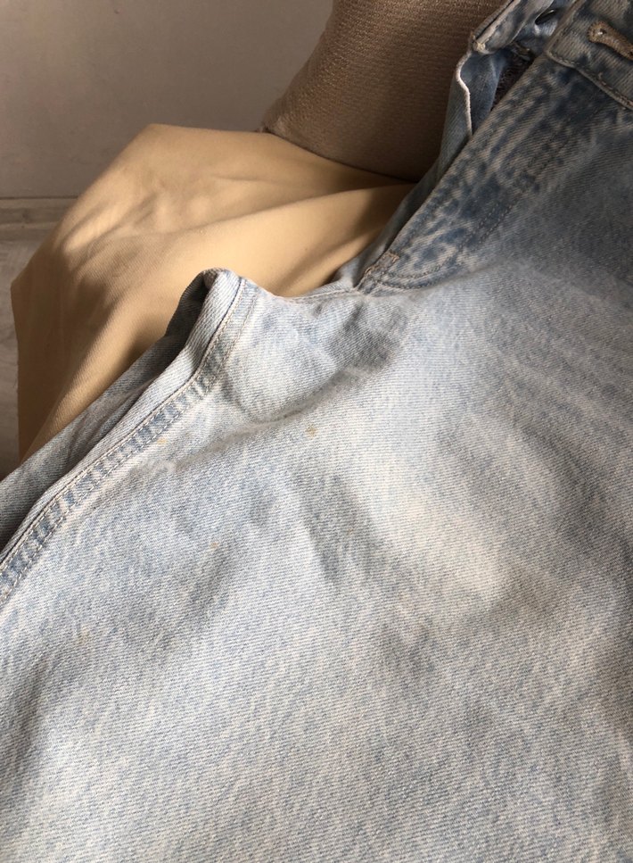 Bol Kesim Kadın Kot Pantolon - Görsel 5