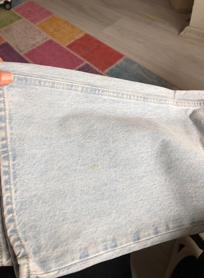 Bol Kesim Kadın Kot Pantolon - Görsel 4