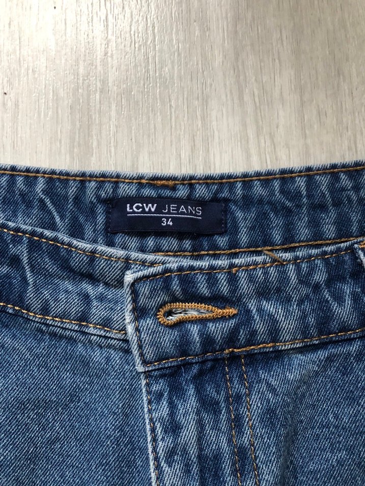 Kadın Mavi  beyaz kot  tek fiyatı 50 - Görsel 4