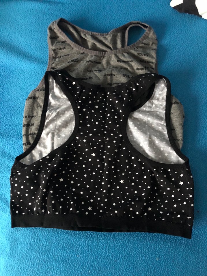 Gri ve Siyah Desenli Spor Büstiyerler - Görsel 2