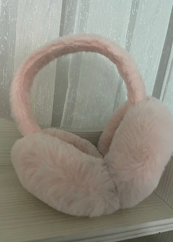 Pembe Peluş Kadın Kulaklık - Görsel 3