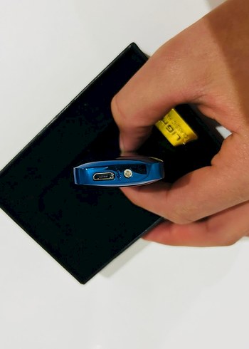 Mavi USB Şarjlı elektrikli Çakmak - Görsel 5