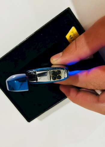 Mavi USB Şarjlı elektrikli Çakmak - Görsel 3