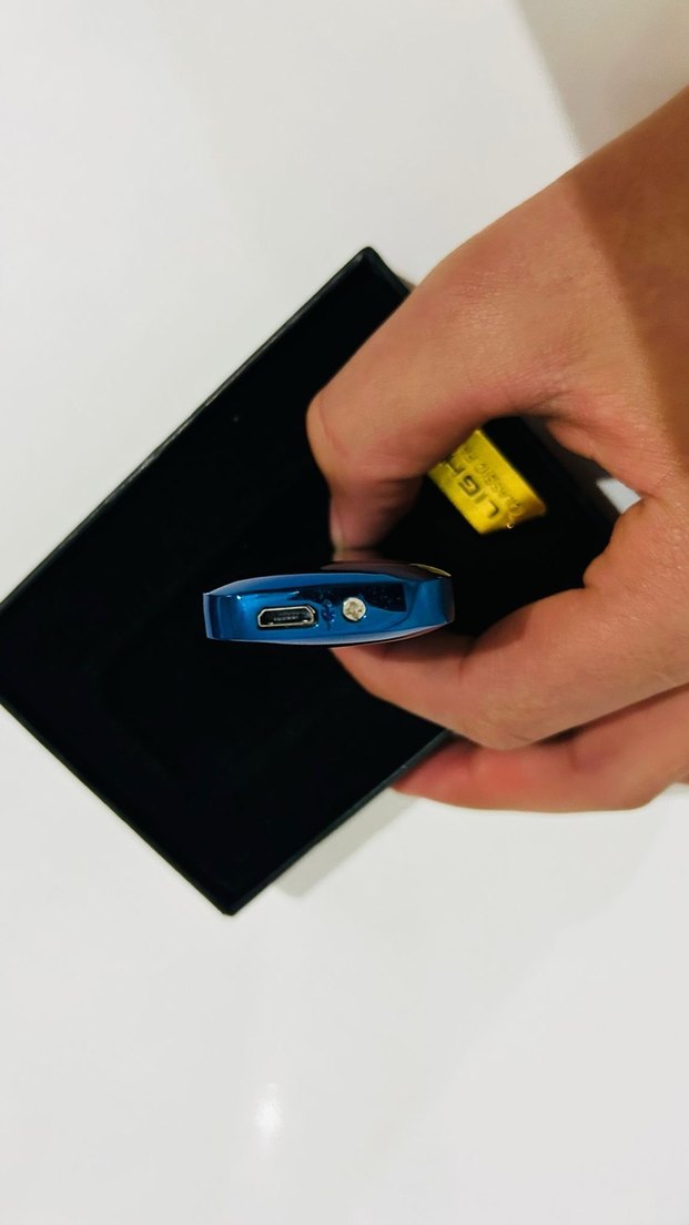 Mavi USB Şarjlı elektrikli Çakmak - Görsel 5