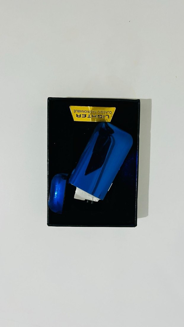 Mavi USB Şarjlı elektrikli Çakmak - Görsel 2