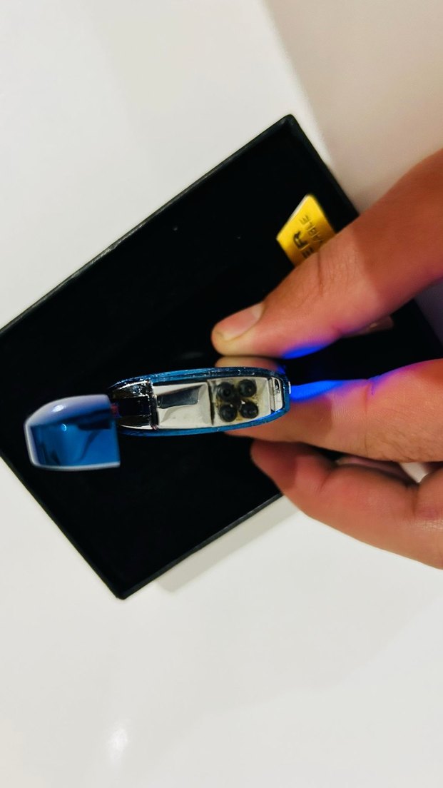 Mavi USB Şarjlı elektrikli Çakmak - Görsel 3