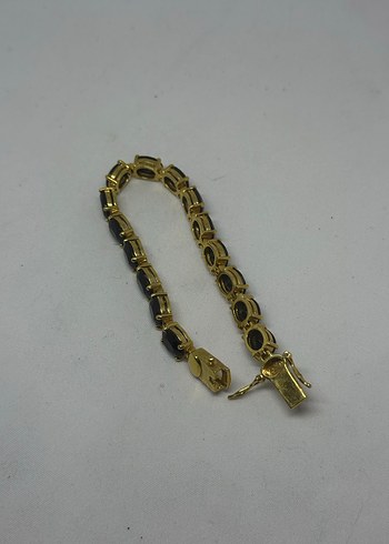 Zincir Detaylı Koyu Altın  suyolu Bileklik - Görsel 4