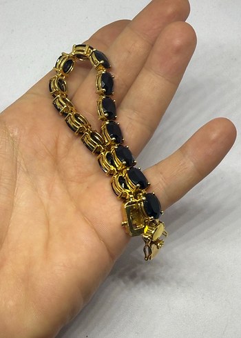 Zincir Detaylı Koyu Altın  suyolu Bileklik - Görsel 3