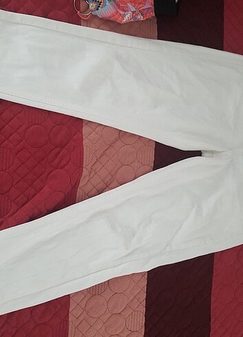 Beyaz kot pantolon - Görsel 3