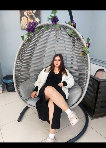 Uzun Siyah Drapeli V Yaka Kadın Elbise - Görsel 4