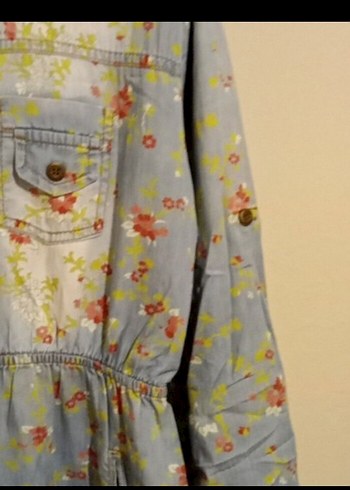 Bohem Gri Uzun Kollu Elbise - Görsel 4