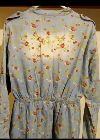 Bohem Gri Uzun Kollu Elbise - Görsel 3