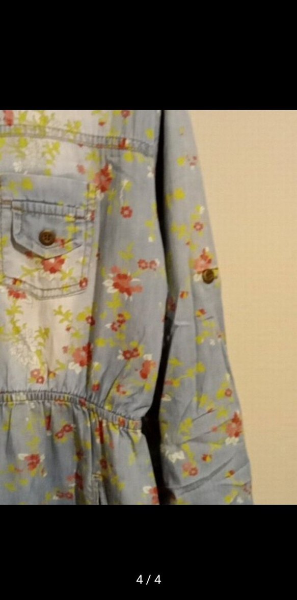 Bohem Gri Uzun Kollu Elbise - Görsel 4