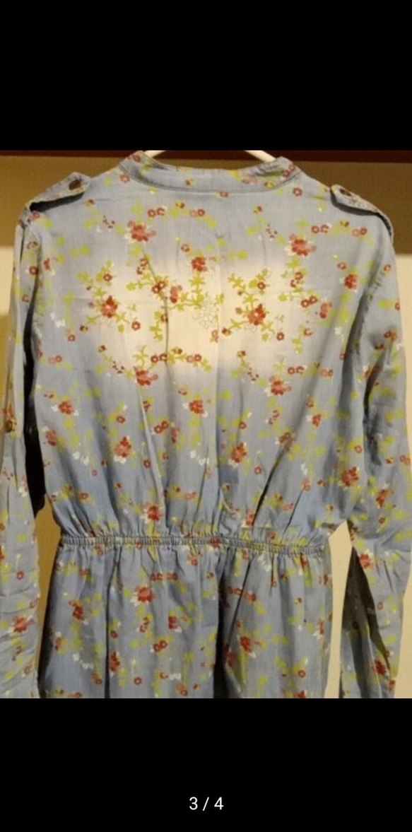 Bohem Gri Uzun Kollu Elbise - Görsel 3