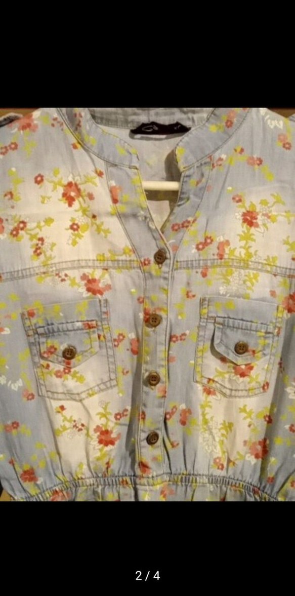 Bohem Gri Uzun Kollu Elbise - Görsel 2