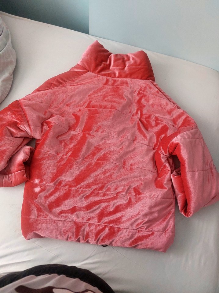 Pembe Fermuarlı Kadın Midi Mont - Görsel 5