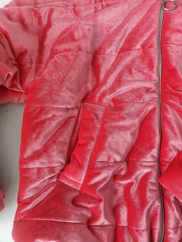 Pembe Fermuarlı Kadın Midi Mont - Görsel 2