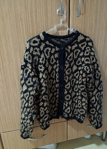 Leopar hırka 