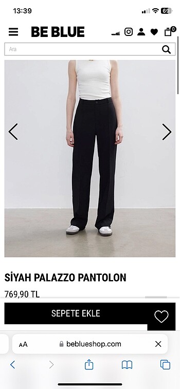 Beblue palazzo pantolon