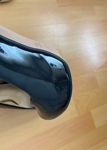 Kadın Siyah Parlak Stiletto Topuklu Ayakkabı - Görsel 5