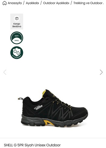 Erkek Siyah Outdoor Ayakkabı - Görsel 2