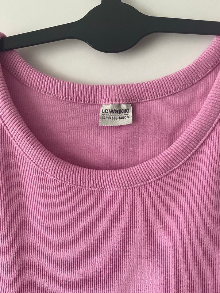 Kız Çocuk Kolsuz Pembe Elbise - Görsel 2