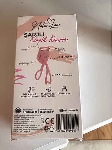 Diğer Şarjlı kirpik kıvırıcı