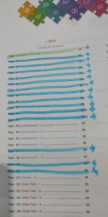  Beden Renk Bilgi Sarmal matematik 10 sınıf soru bankası