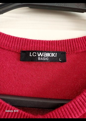 LC Waikiki Kirmizi Lc Waikiki Basic Kadin Orgu Kazak