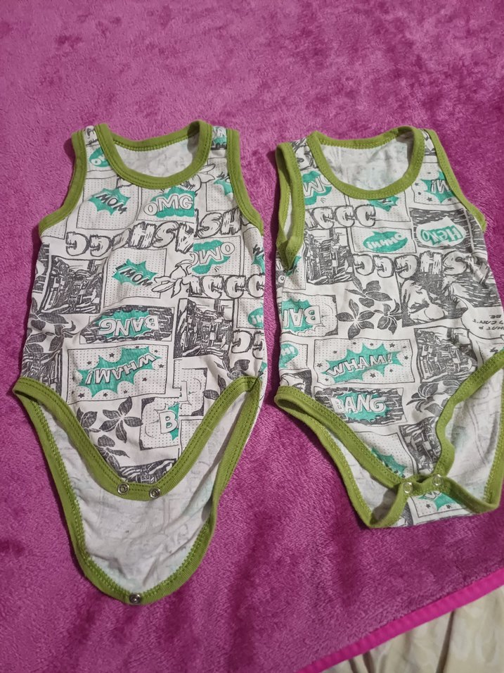 Yeşil Renkli Baskılı Erkek Bebek Atlet Body - Görsel 3