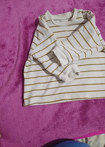 Beyaz Çizgili  Çocuk Tişörtü - Görsel 4