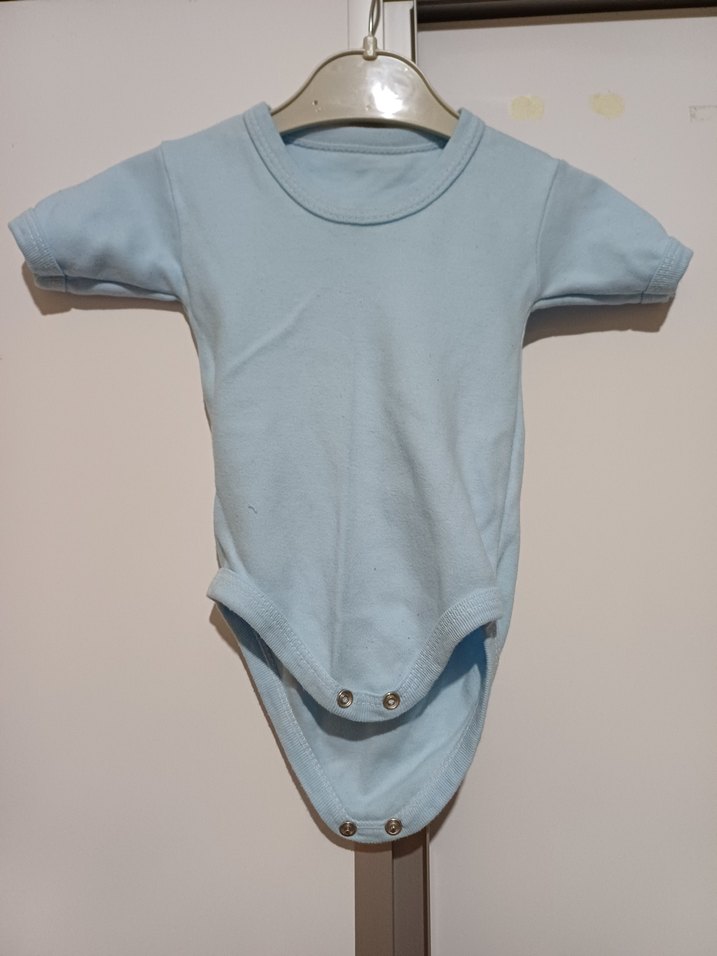 Mavi Erkek Bebek Kısa Kollu Body - Görsel 2