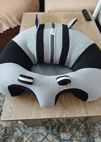 Diğer Gri Zebra Desenli oturma minderi