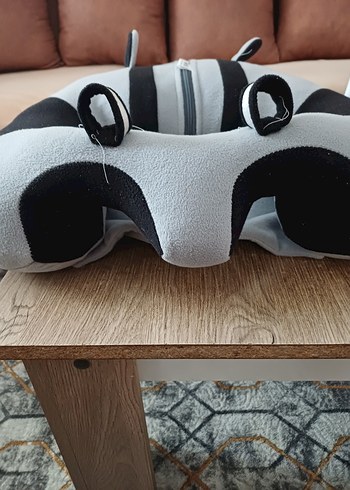 9- 18 kg Beden gri Renk Gri Zebra Desenli oturma minderi