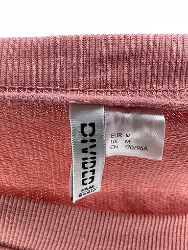 m Beden pembe Renk H&M Sweatshirt %70 İndirimli.