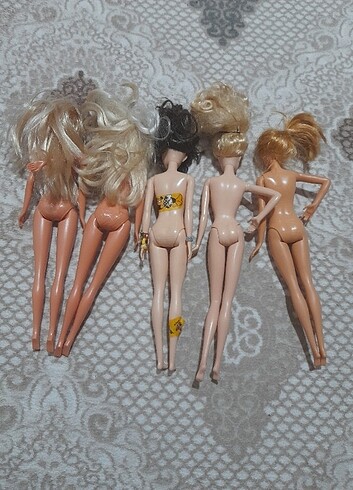 Beden Çıplak barbie 4 adet temiz