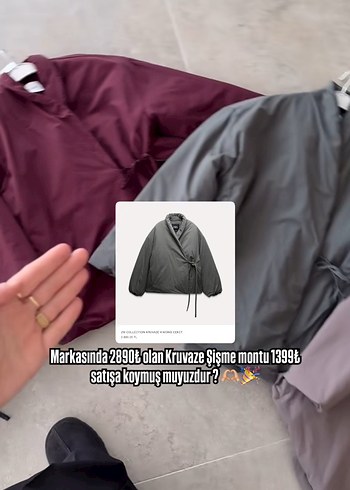 universal Beden gri Renk haki Kruvaze sisme mont