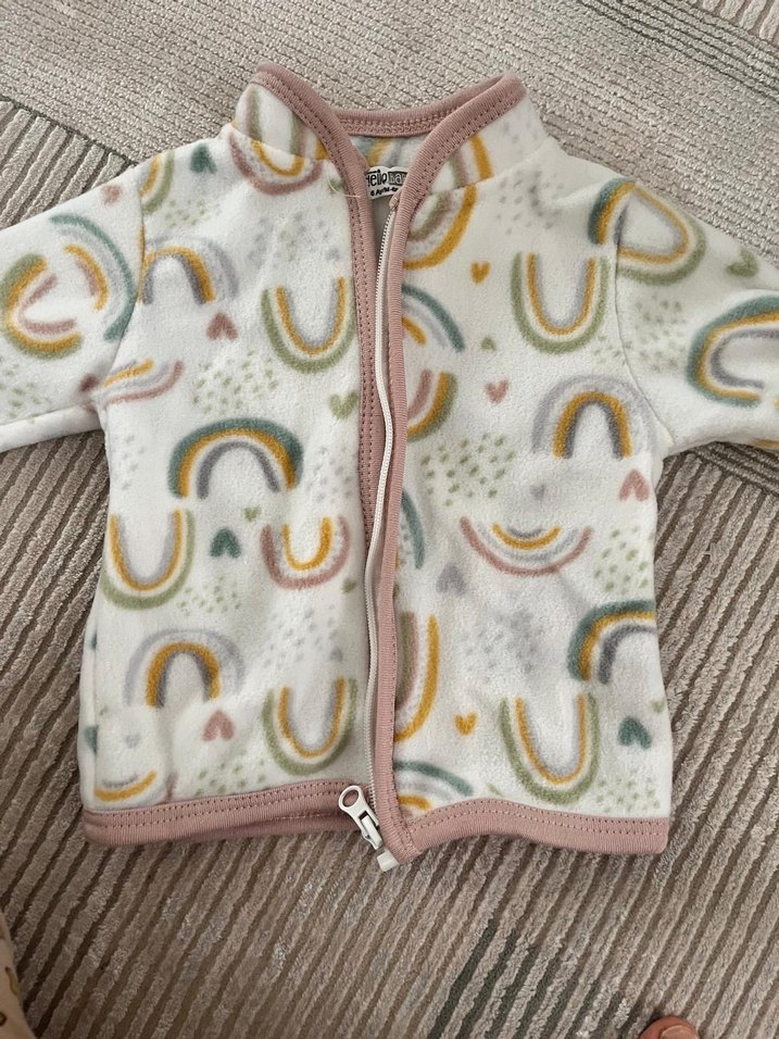 Kız Çocuk Renkli Batik Fermuarlı Ceket - Görsel 2
