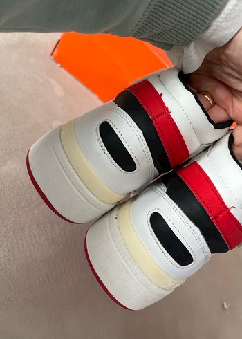 Renkli Desenli Beyaz Erkek Spor Ayakkabı - Görsel 4