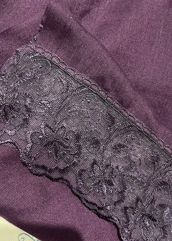 Mor Kadın Şal Drapeli Yumuşak Kumaş - Görsel 2