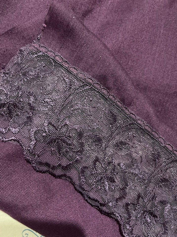 Mor Kadın Şal Drapeli Yumuşak Kumaş - Görsel 2