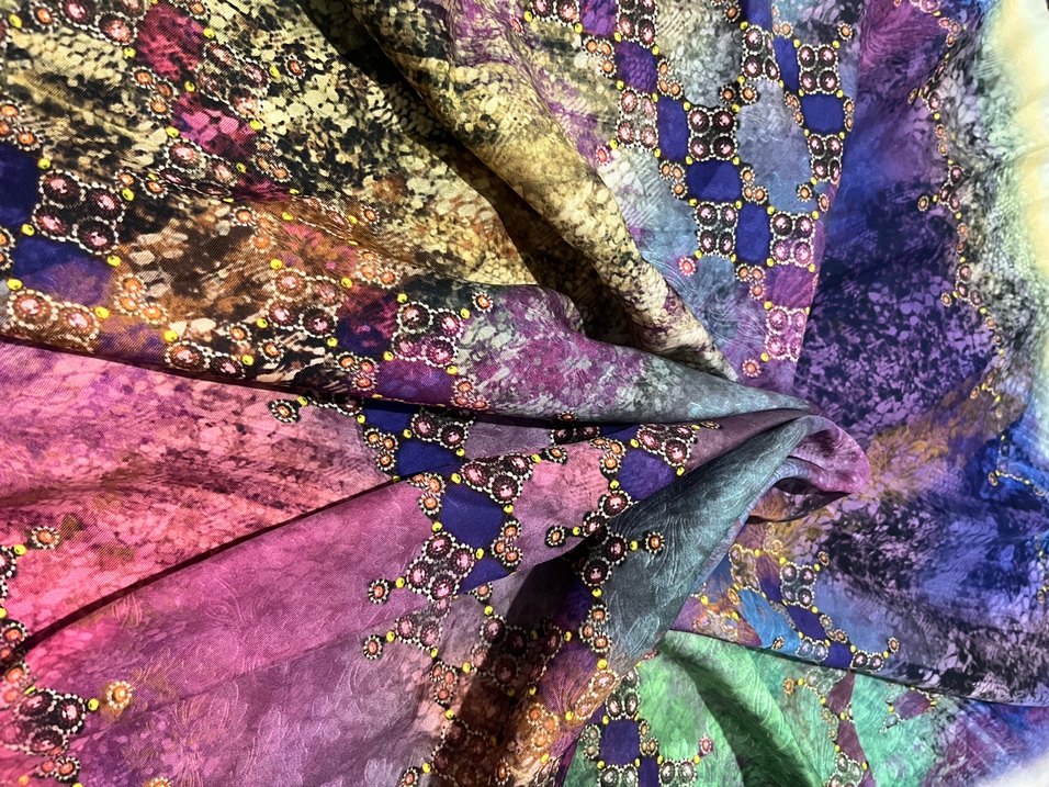 Çok Renkli Bohem Eşarp Armine Trend - Görsel 3